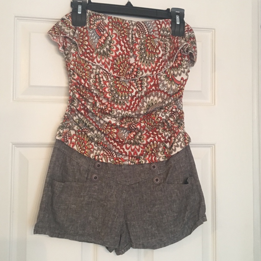 Strapless Romper